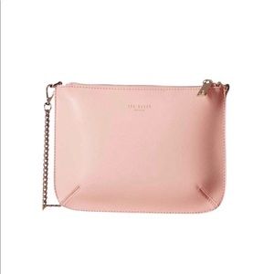 Women's Light Pink Crosshatch Clutch Bag (NWOT)